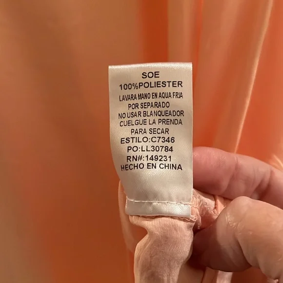 Kori Revival 23 women’s Small/Medium peach cap sleeve top NWT - Picture 7 of 7